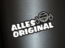 1 x Aufkleber Alles Original Shocker Tuning Autoaufkleber Auto Sticker Fun Gag