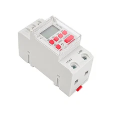 GEYA Programmable Digital LCD Timer Weekly Electronic Switch 30A AC/DC 12-240V