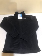 NWT - COLUMBIA Youth GRANITE MOUNTAIN FLEECE Black ZIP UP - M