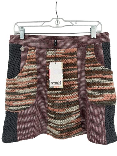 Smash! Barcelona Art To Wear Laietana Skirt Quirky Y2k Knit Womens Size Medium - Picture 2 of 15