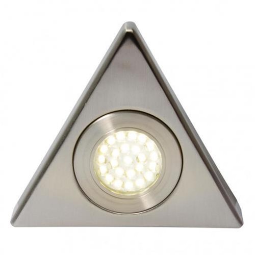 Litecraft Scott Under Cabinet Light 1.5 Watt Warm White LED in Nickel - 5 Pack - Picture 2 of 4