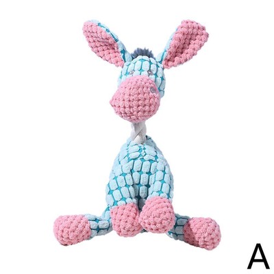 1x Pet Dog Puppy Chew Toy Squeaker Squeaky Soft PlushPlay Toys Sound Teeth H8D6