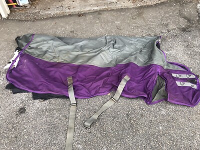 Dover Rider's International Heavyweight Turnout Blanket 84  NEEDS REPAIR/PATCH