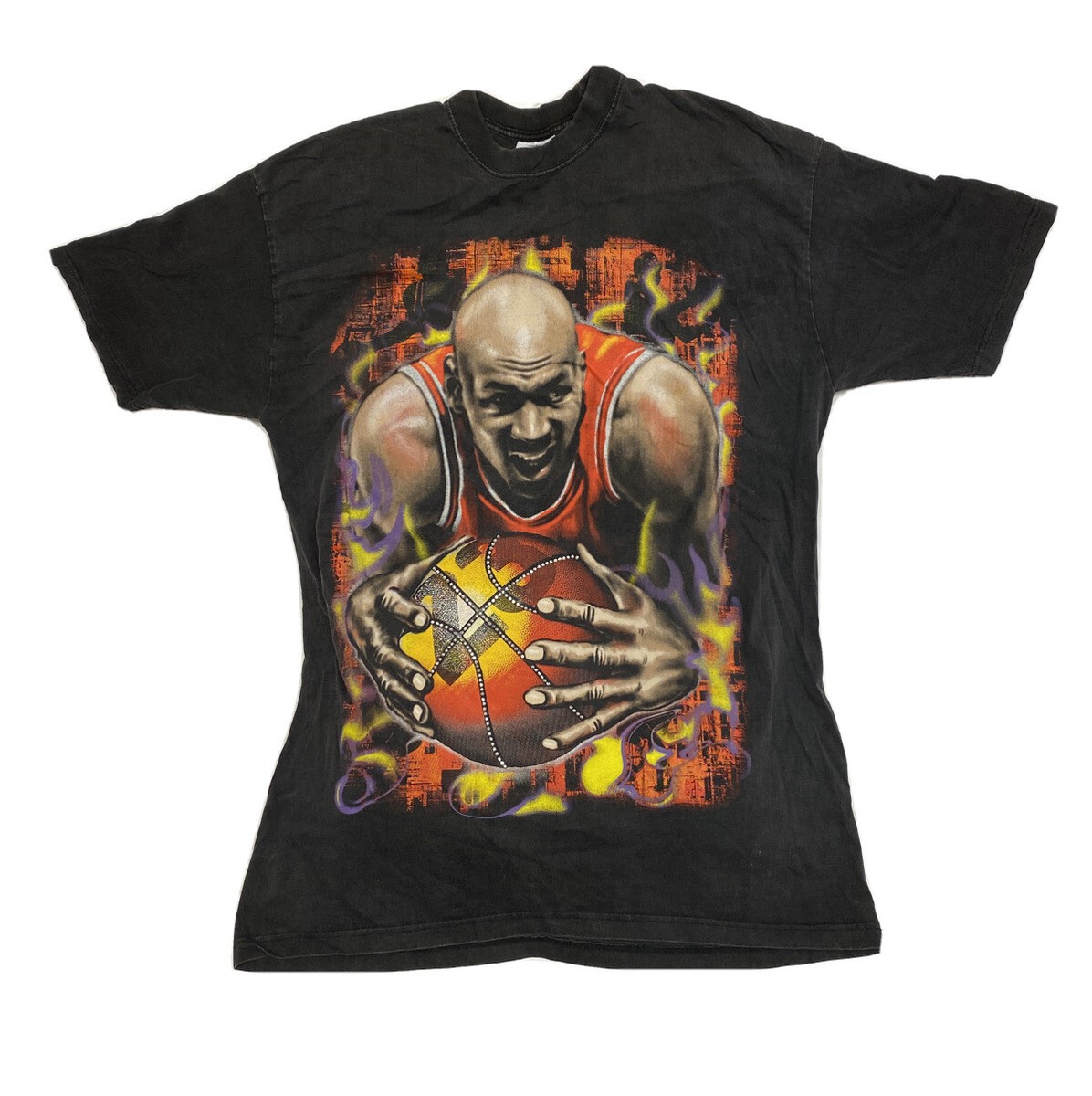 Mens 3XL 90s vintage t-shirt MICHAEL JORDAN Chicago Bulls Rap 