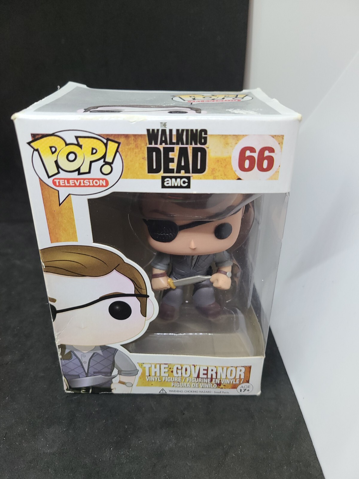 The Walking Dead Funko Pop! Tv The Governor Vinyl Figure #66 Damaged Box