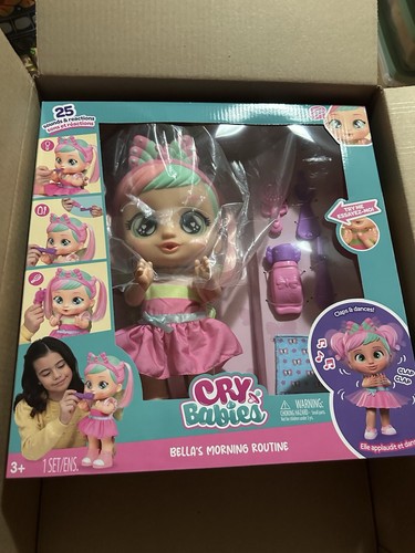 Cry Babies Bella's Morning Routine Doll - Picture 2 of 10