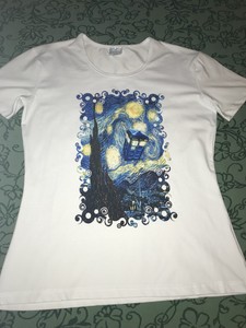 maglietta blu bambina