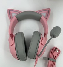 Razer Kraken Kitty V2 Quartz USB Wired RGB Headset Chroma Kitty Ears Pink
