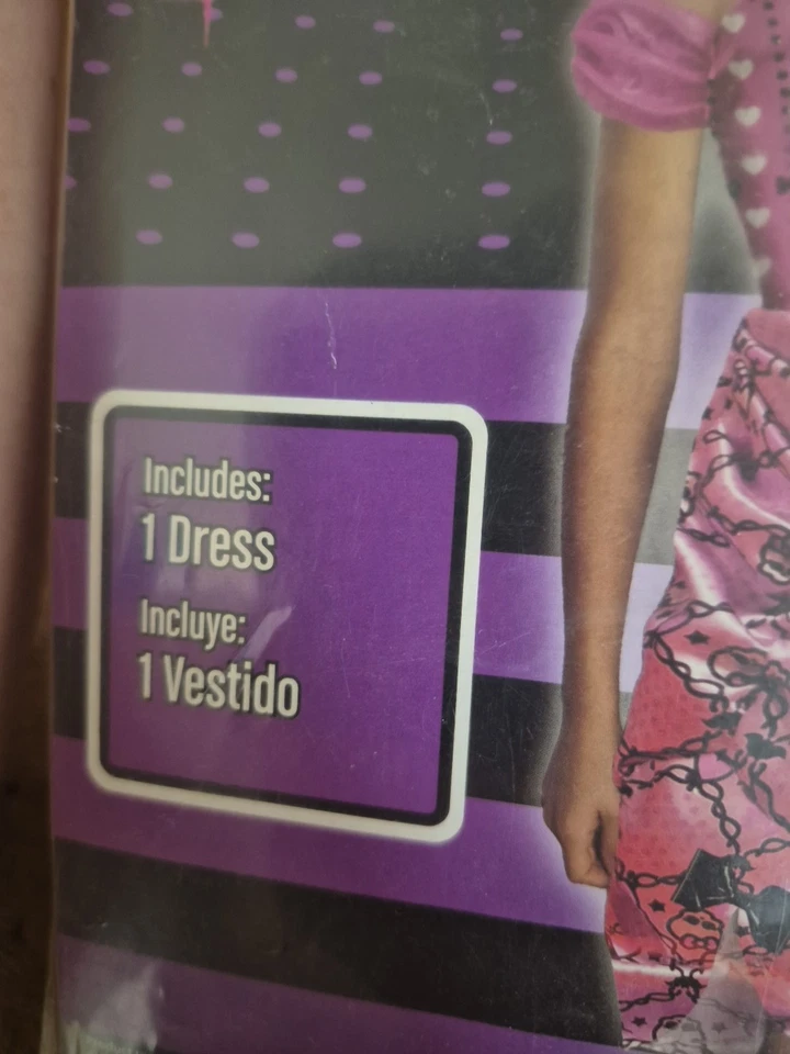 Monster High   Dot Dead Gorgeous Dress Draculaura. Daughter of Dracula  Sml 4-6 - Image 4 of 4