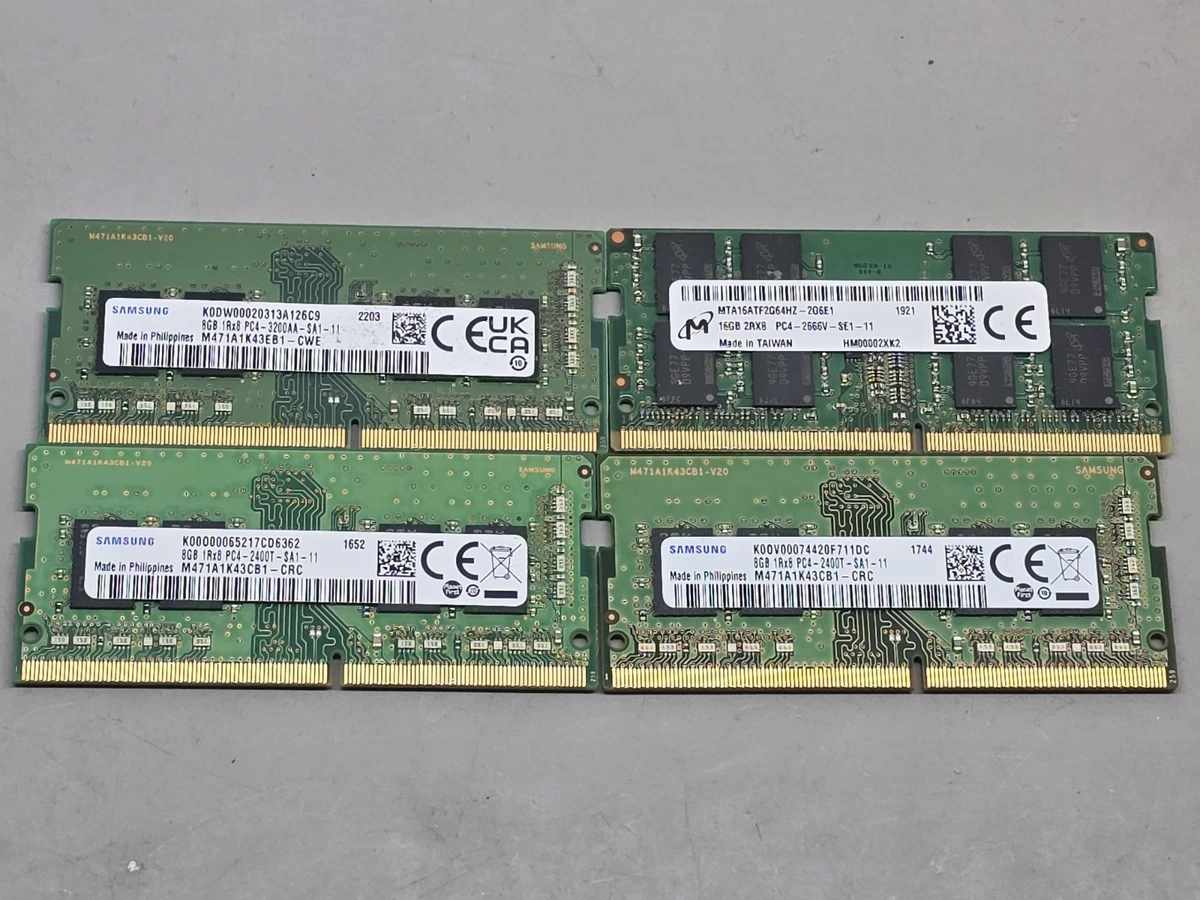 Las mejores ofertas en Samsung DDR4 SDRAM de 8 GB de capacidad