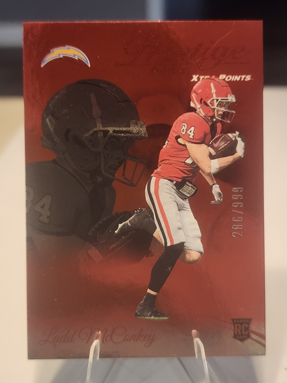 2024 Panini Prestige - Rookies Ladd McConkey #331 Xtra Points Red /999 (RC)