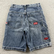 Vintage Jnco Jeans Shorts Boys 18 Carpenter Skate Grunge Baggy Loose Zip Y2K 10”