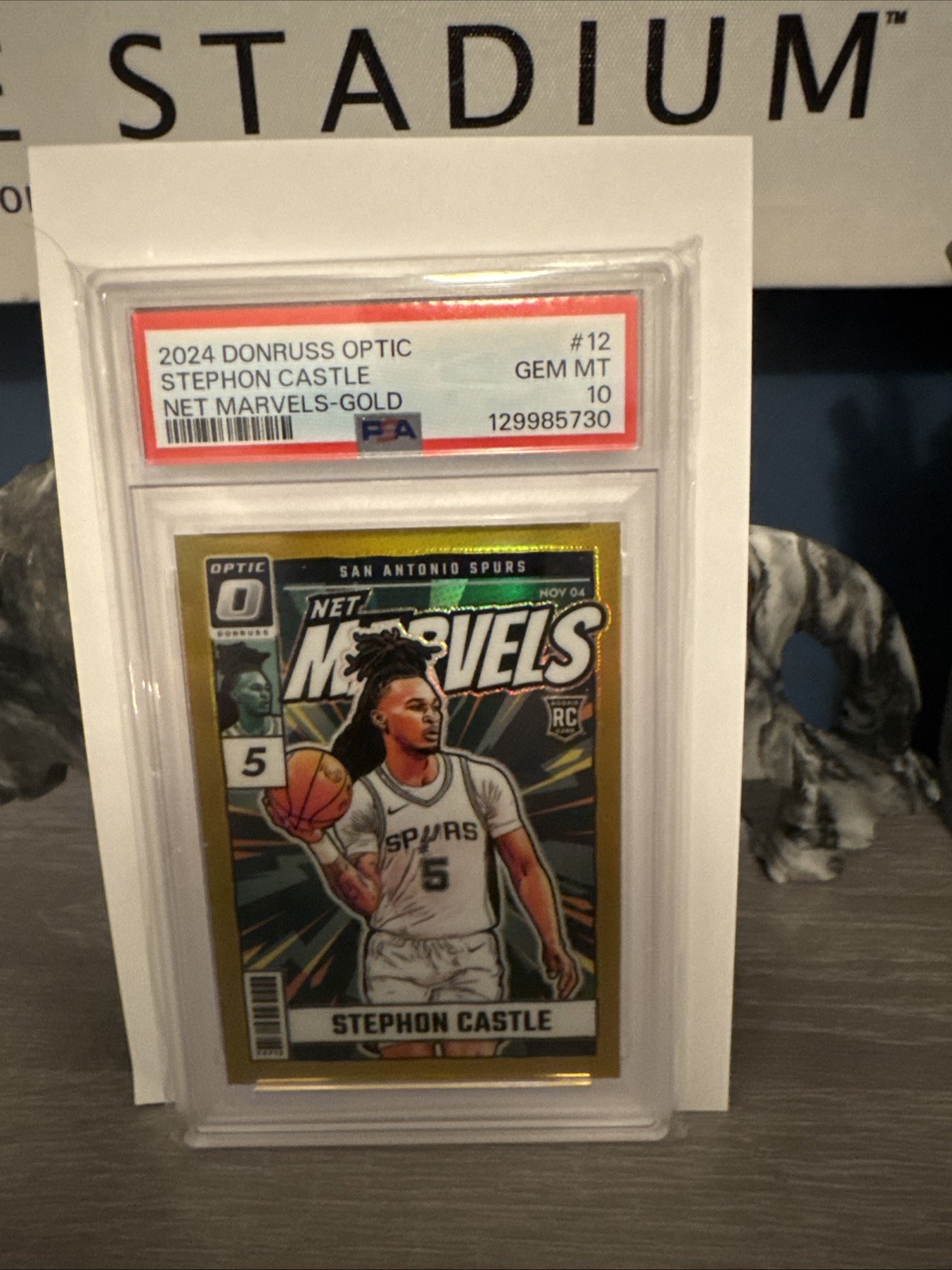 2024 Donruss Optic Stephon Castle Net Marvels-Gold 04/10