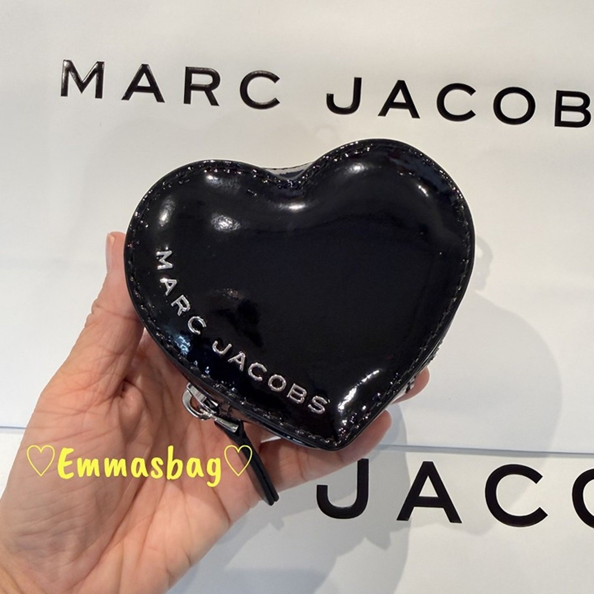 Marc Jacobs Valentine's Day Heart Black Coin Case | eBay