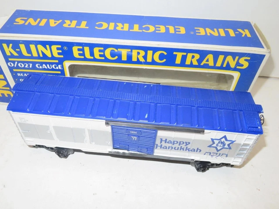 VINTAGE K-LINE TRAINS- K-649401 HAPPY HANUKKAH BOX CAR- 027- EXC.- W21 - Image 2 of 4