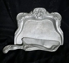 1930s Antique Crumb Duster Silent Butler Art Deco Nouveau Aluminium