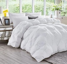 Luxurious All-Season Exquisite Pinch Pleat Design Goose Down Comforter Duvet