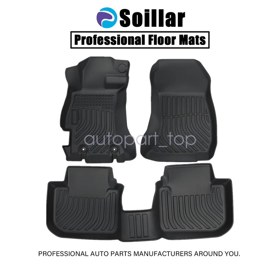 Floor Mats Liner For 2013-2017 Subaru XV Crosstrek 2012-2016 Impreza TPE 3D NEW - Imagem 2 de 4