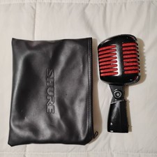 Shure Super 55 Microphone - Black with Red Foam Tested/Working 