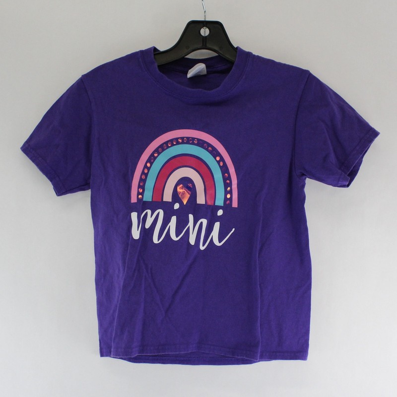 Port & Company Purple Youth S Short Sleeve Crew Neck T-Shirt