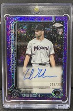 2025 Topps Chrome Certified Series Auto Cade Gibson Purple Refractor /299 Pre-ow