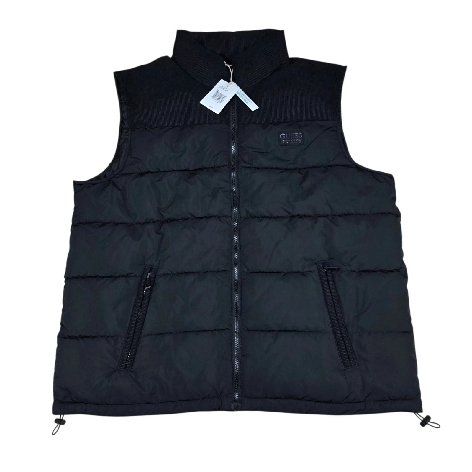 Guess Black Puffer Vest Men Size Large Sleeveless Jacket Full Zip NWT
Opens in a new window or tab