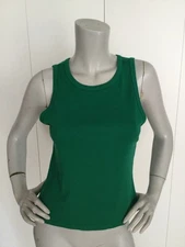 Michael Stars Green Cropped Tank Size OS