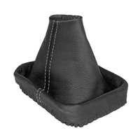 Schaltsack FüR VW Golf 4 IV & Bora Schaltmanschette 100% Leder Schwarz Naht Grau