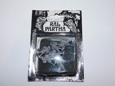VINTAGE NOS Ral Partha METAL MINIATURES - 54-505 SWORDSMEN 6-PACK - NEW SEALED