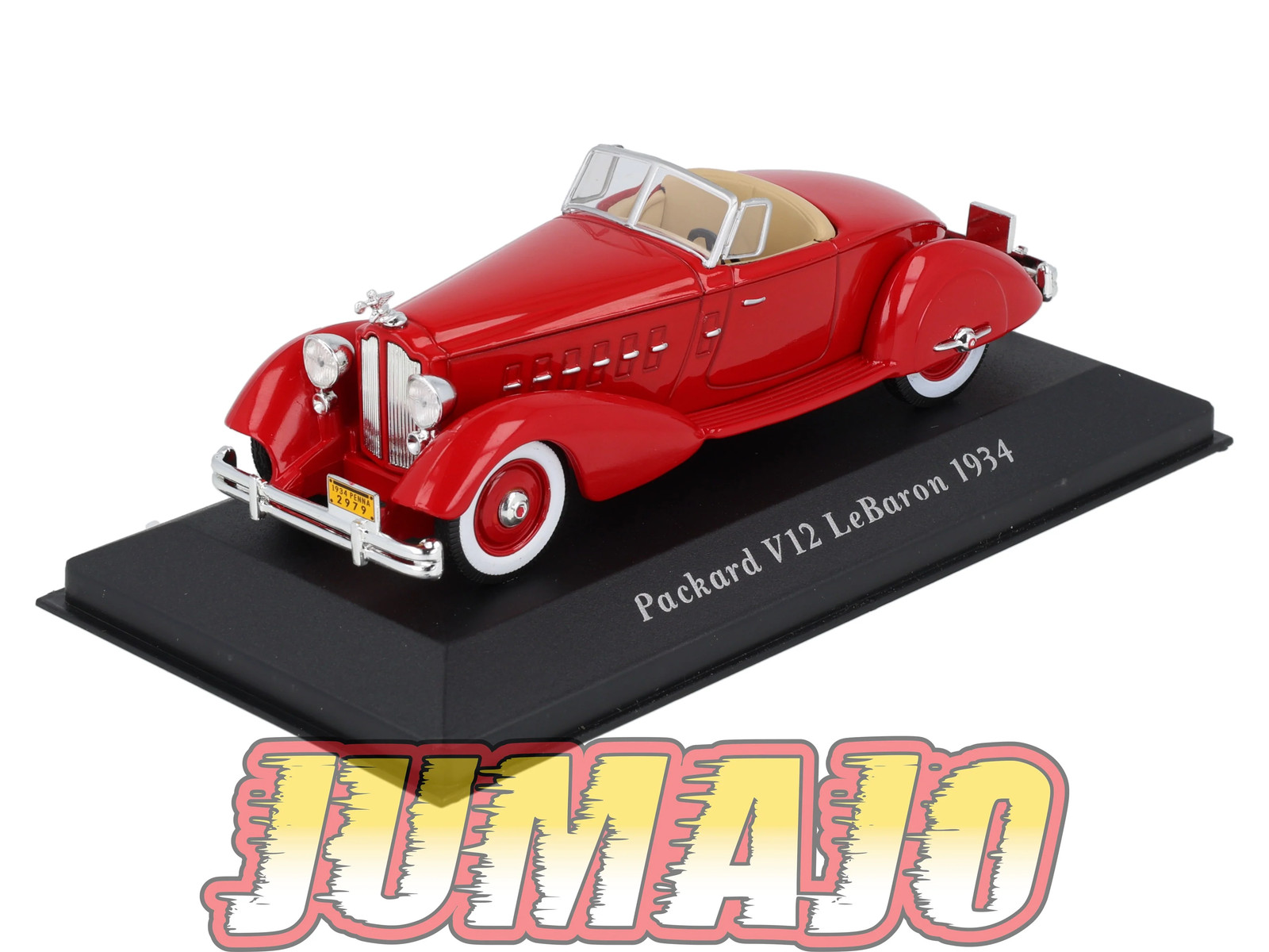 Voiture miniature PACKARD V12 Lebaron 1934 IXO Altaya 1/43 de collection en metal noir