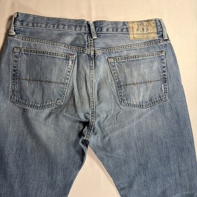 90s Ralph Lauren Polo Vintage 87 Mens Denim Jeans Size 34x32 blue
