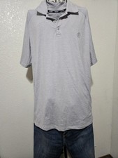 Hurley Men's Regular Fit Polo Shirt Polyester Short Sleeve Gray Olive L