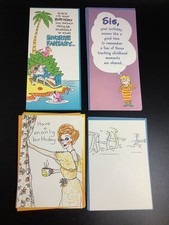 Happy Birthday Humor Funny Greeting Cards Lot x13 Hallmark Envelopes II