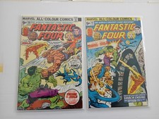 Fantastic Four #166, #167. The Thing Vs The Hulk MVS. 1976 Marve Comic. Fine. 