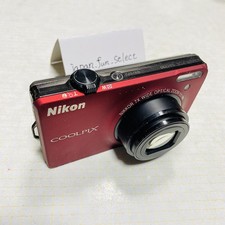 Nikon COOLPIX S6000 Red Digital Camera 14.2 MP 7x Zoom Stylish Compact Exc 