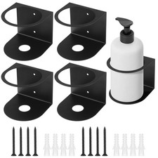 4 Pack Spray Bottle Holders, Wall Mount Bottle Steel Organizer Heavy Duty Pai...