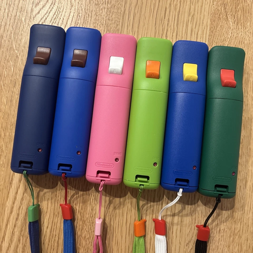 NINTENDO WII Remote Motion Plus MARIO LUIGI PEACH YOSHI TOAD KOOPA Set of 6 Lot - Image 4 of 4