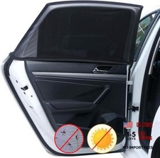 Upgraded Car Rear Side Window Shades, Breathable Mesh Stretch Medium Size