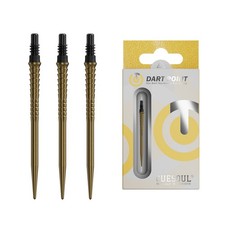CUESOUL OTO Point SHARK Small Thread Steel Tip Dart Point,5 Size,3 Colours,Gold