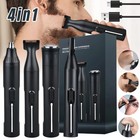 4in1 Electric Nose Ear Hair Trimmer Face Eyebrow Mustache Beard Shaver Clipper