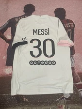PSG NIKE 2021/2022 FOOTBALL SOCCER AWAY JERSEY #30 MESSI SIZE “L” CV7902-101