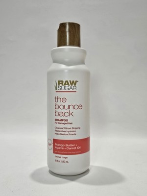 Raw Sugar The Bounce Back Shampoo & Conditioner for Damaged Hair -18 FL OZ/532ML