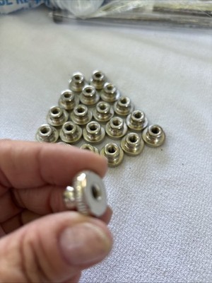 20 Piece M5  Thread Thumb Nut Screws 304 Stainless Steel Round Metric Silver