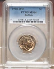 1938-D/D BUFFALO NICKEL PCGS MS64 576305