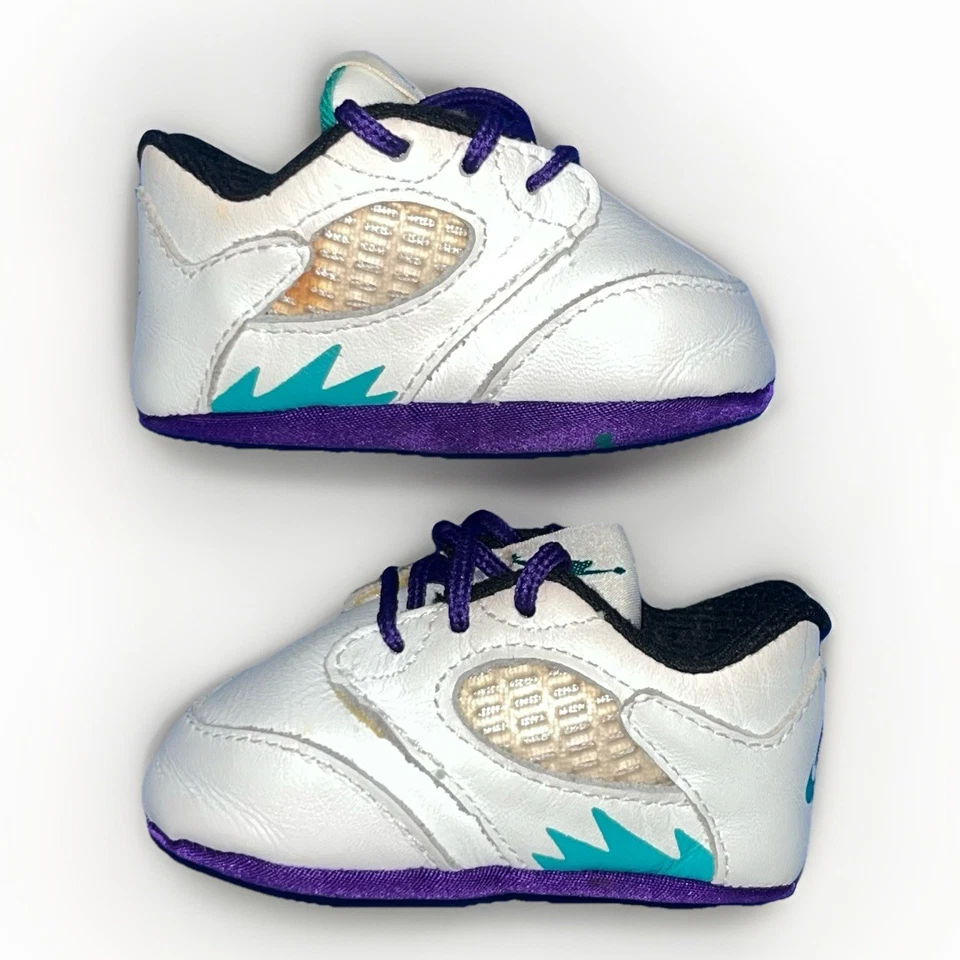 Baby First Jordan 1989 5 Uva Infantil Talla 1 c Nike con Lata Jordan Original Foto 3 de 4