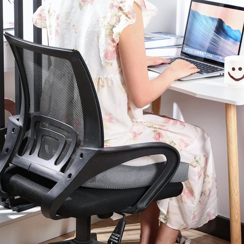 2 Pcs Large Memory Foam Seat Cushion 18 x 16 x 3 Inch Breathable Chair Pad Cu... - Picture 6 of 8