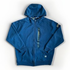 Ariat Rebar Workman Navy Blue Full-Zip Hoodie Men's XL Sweatshirt Thick Logo