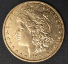 1880 S Morgan Silver Dollar $1 Coin 0.9 Fineness UC BU San Francisco US