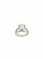 Stunning 3.00ct Moissanite Brilliant Round Cut Solitaire Ring 925SterlingSilver