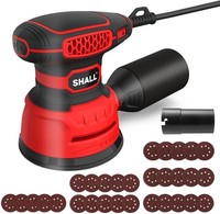 Shall Exzenterschleifer 350W 125Mm 13000 U/Min 30 Schleifpapiere Staubabsaugung